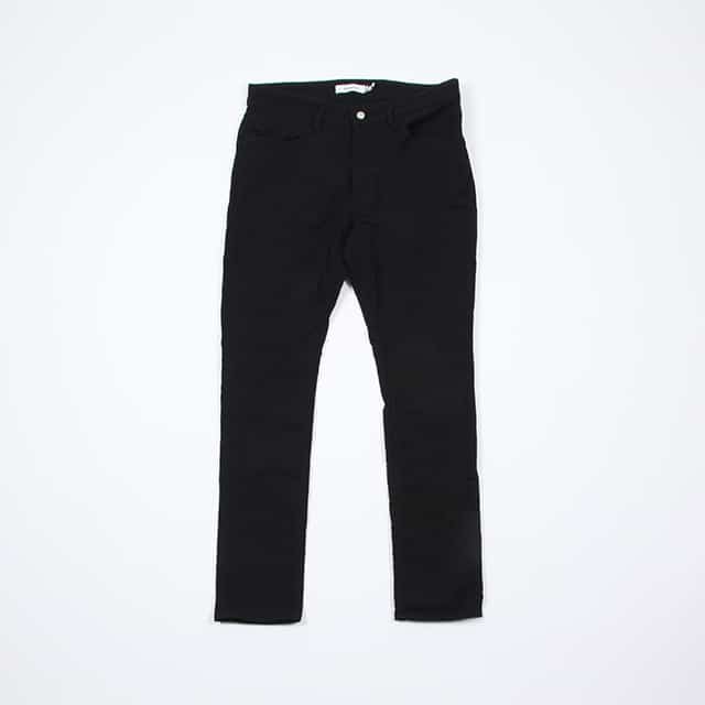 nonnative DWELLER 5P JEANS DROPPED FIT COTTON DOUBLE CLOTH BLACK