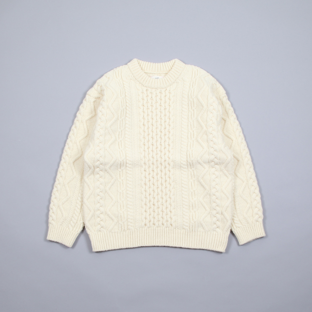 unfil French Merino Cable-Knit Sweater [OEFL-UM227]