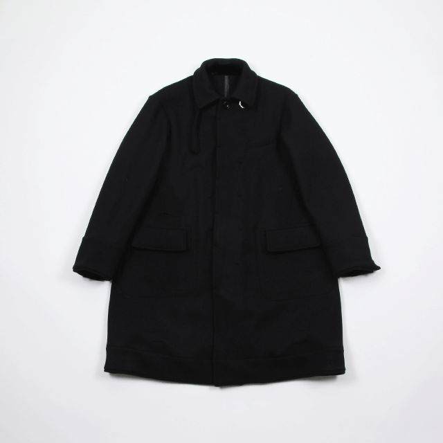 TAKAHIROMIYASHITATheSoloist. coverall jacket. Black [swj.0005AW18]