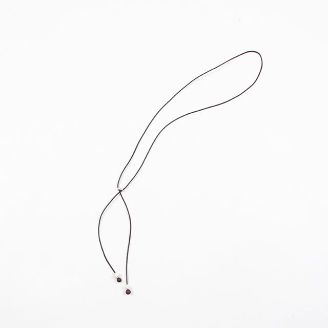 TAKAHIROMIYASHITATheSoloist. leather cord & beads necklace. type 4