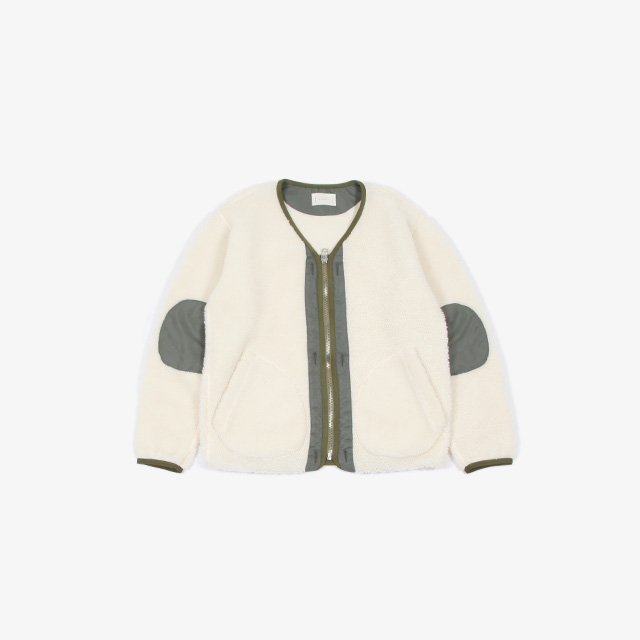 cantate Wool Fleece Blouson OFF WHITE × KHAKI [20AWCA0225]