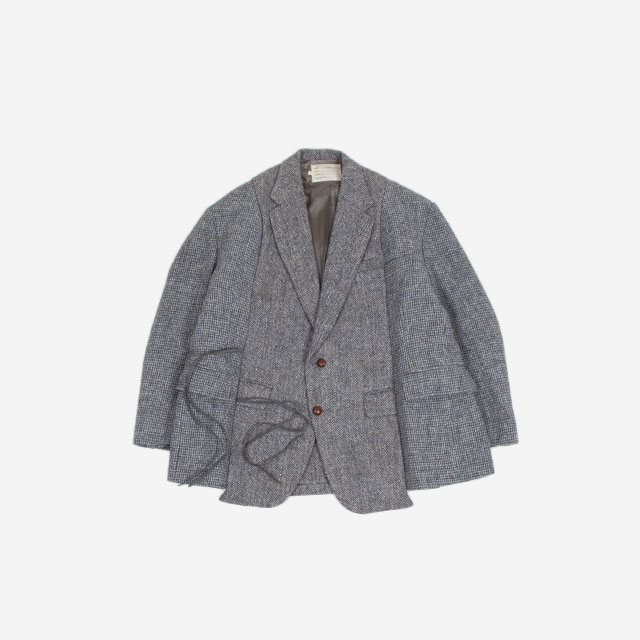 77circa circa make wide tweed jacket Grey Group [cc-20aw-39]