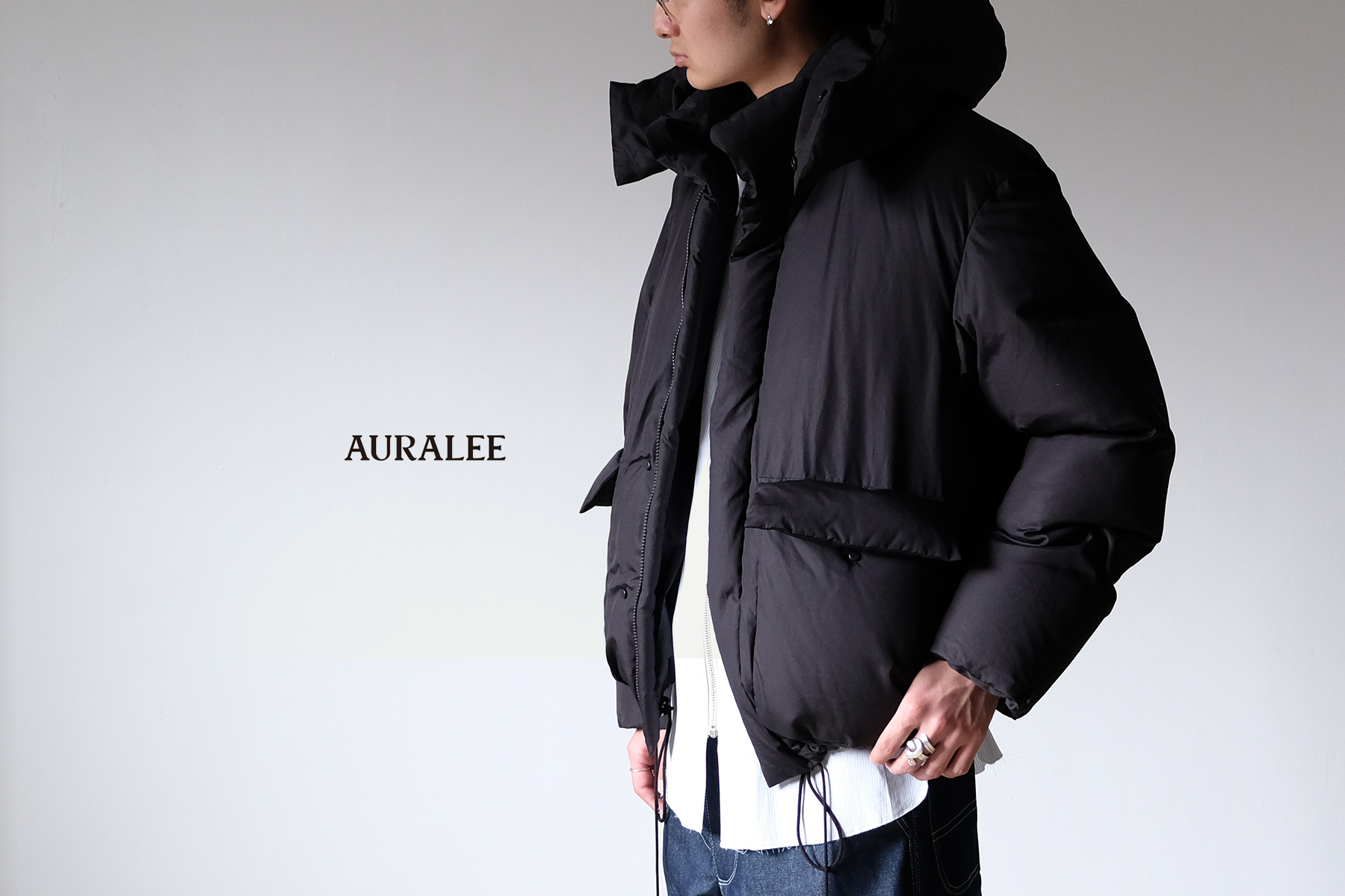 AURALEE｜オーラリー DOWN JACKET - Silver and GoldSilver and Gold