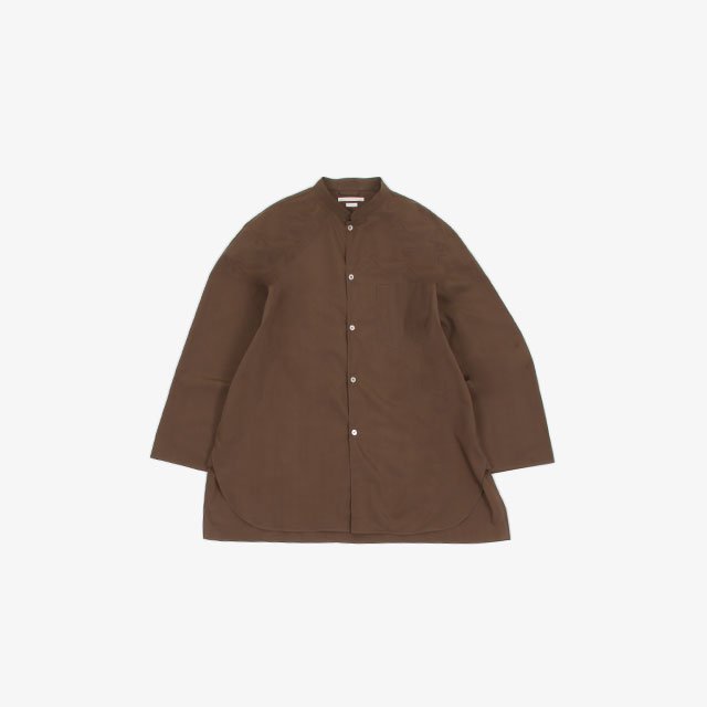 blurhms High Count Chambray Stand-up Collar Shirt [BHS20SS019S21]