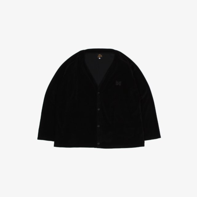 Needles V Neck Cardigane - C/Pe Velour [IN200]