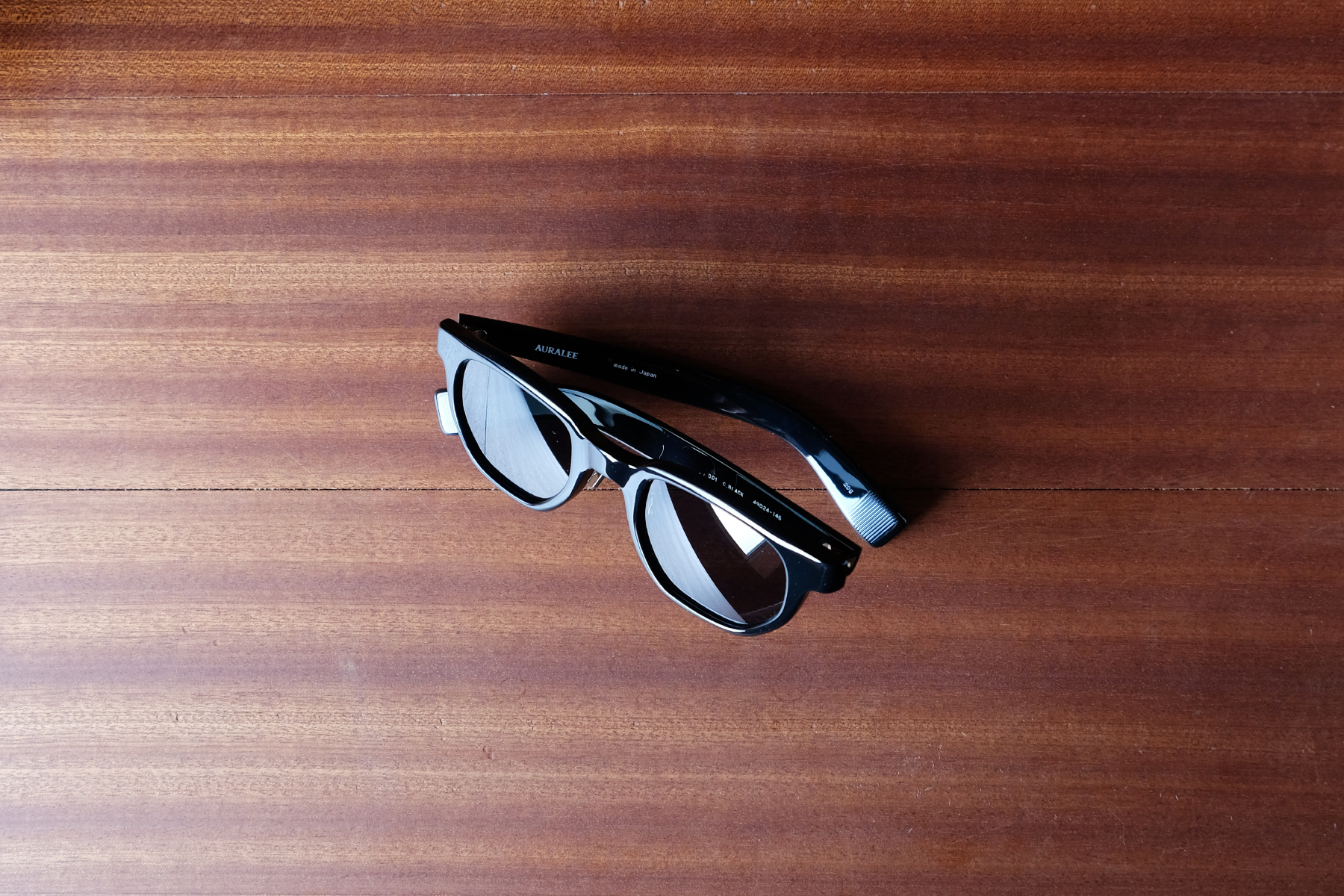 AURALEE SUNGLASSES #BLK - Silver and Gold