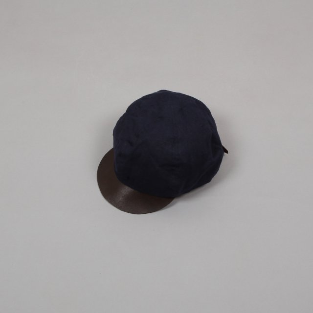 LEATHER &SILVER MOTO 黒スエードキャスケット LEATHER & SILVER MOTO キャプケット [CP5]