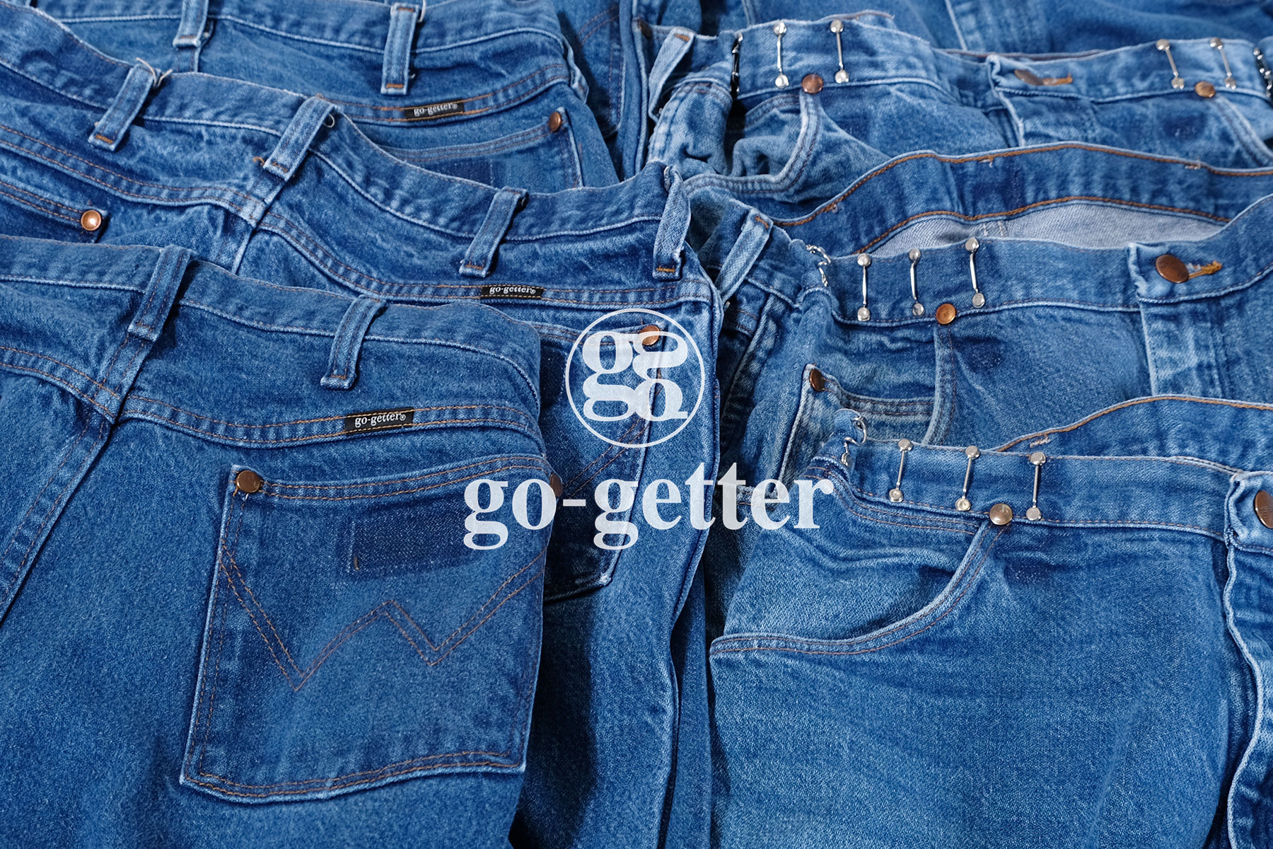 go-getter Remake Denim & Zip Shirt - Silver and Gold