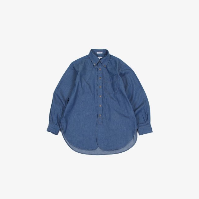 Engineered Garments 19 Century BD Shirt – Cotton Denim Shirting Blue [KM006]