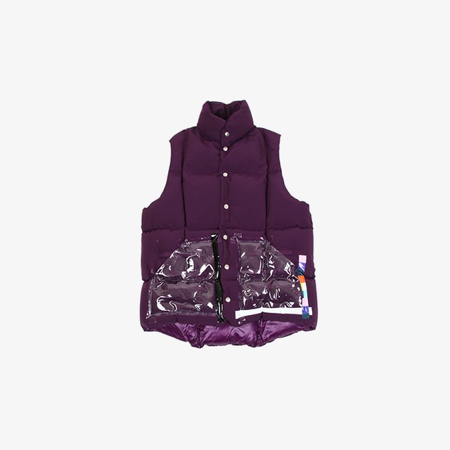 TheSoloist. oversized mountain vest. purple [sj.0010SS22]