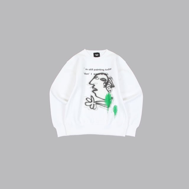 TODAY edition  Still Painting – 01 Sweat #WHITE [22SS-07]
