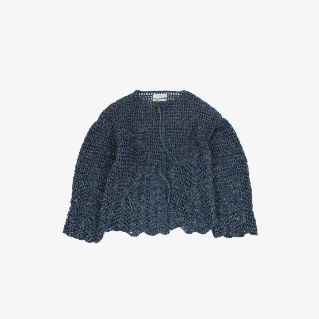 amachi. Waterscape Hand Cardigan Blue Green [AY10-29]