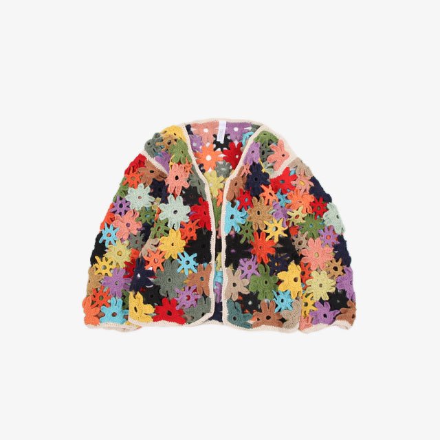 MacMahon Knitting Mills by niche. Flower Cardigan – COLORFUL [S22-igk-19]