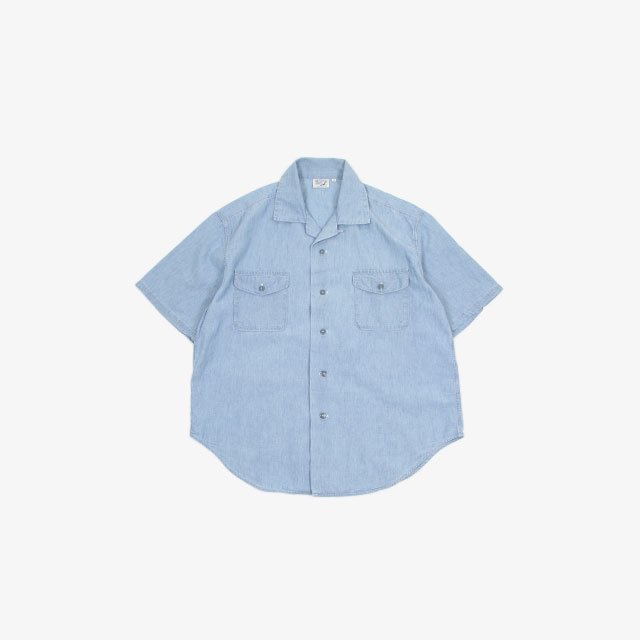 orSlow US NAVY OFFICER HALF SLEEVE SHIRT CHAMBRAY BLEACHED [01-8059-99]