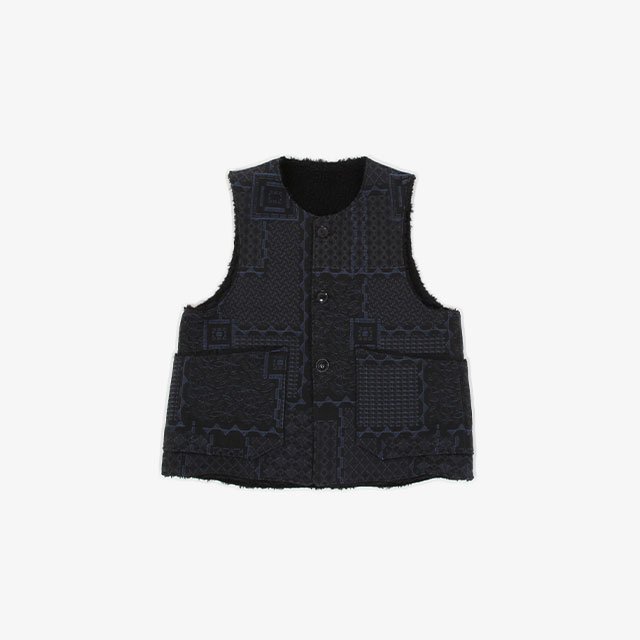 Engineered Garments  Over Vest – CP Geo Jacquard [LN122]