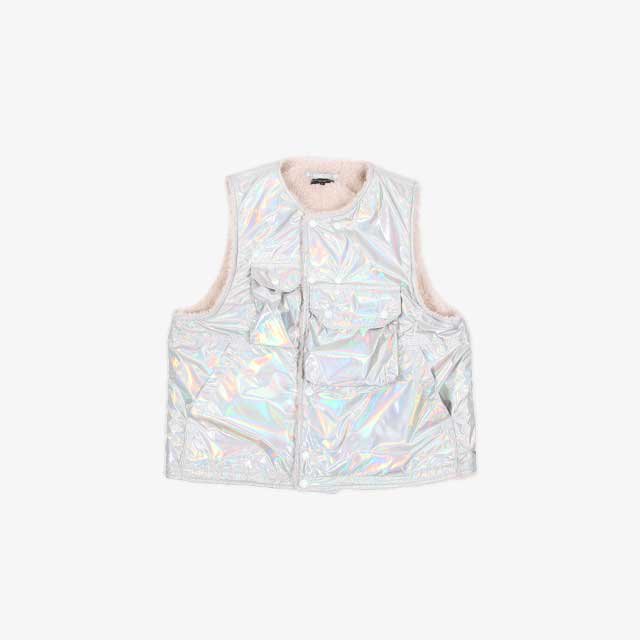 Engineered Garments  Cover Vest – Poly Reflective Taffeta [LN114]