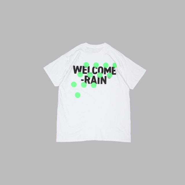WELCOME-RAIN  RAINDROPS LOGO T-SHIRT [WR4-TS001]