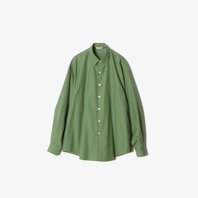 AURALEE WASHED FINX TWILL BIG SHIRT [A23SS02TN]