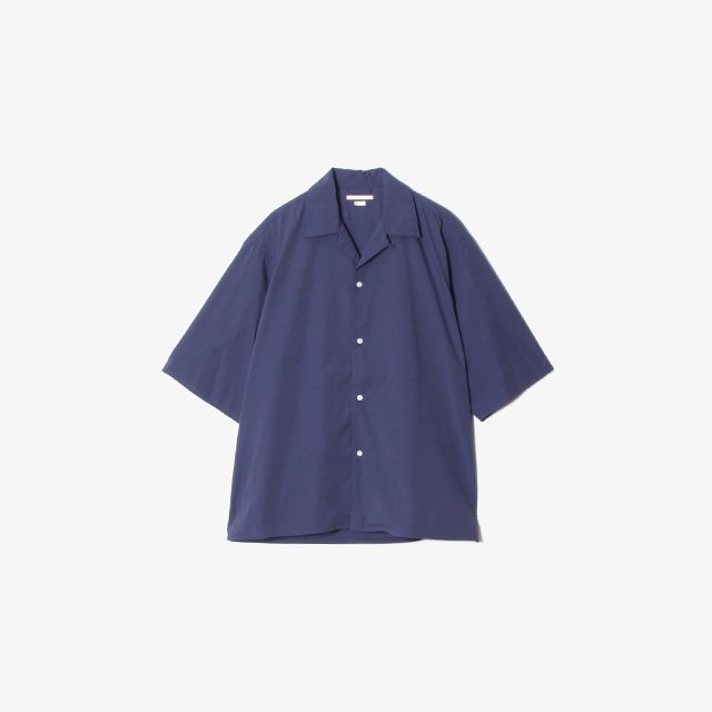 BLURHMS / Chambray Open-collar Shirt/3/コットン/GRY/無地/BHS23S026 blurhms Chambray Open-collar Shirt [BHS23S026] - Silver and Gold