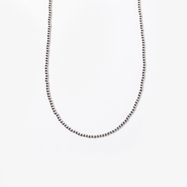 ERICKA NICOLAS BEGAY Navajo Pearl Necklace – 3mm Silver