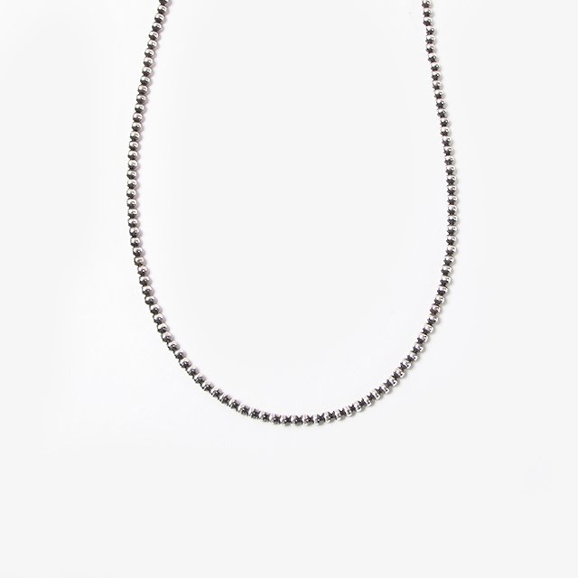 ERICKA NICOLAS BEGAY Navajo Pearl Necklace – 4mm Silver