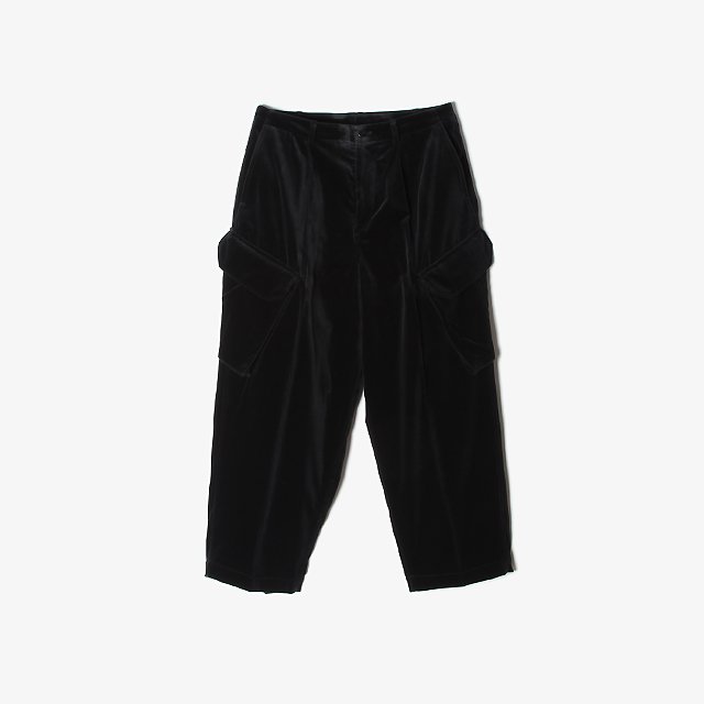 blurhms  Velvet Combat Trousers Black [BHS23F025]