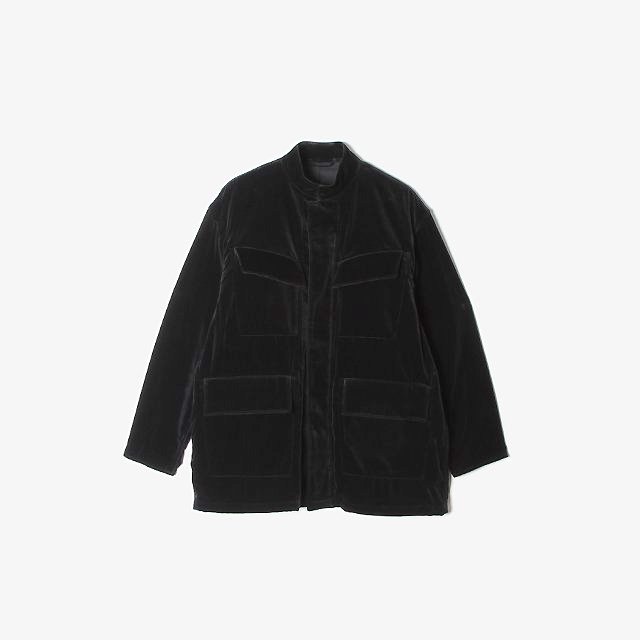 blurhms  Velvet Field jacket Black [BHS23F026]