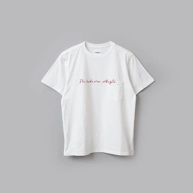 TheSoloist.  the kids are alright. (s/s pocket tee) white [sc.0039SS24]