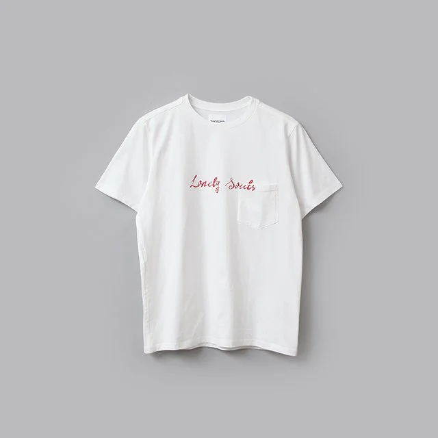 TheSoloist.  lonely souls. (s/s pocket tee) white [sc.0021SS24]
