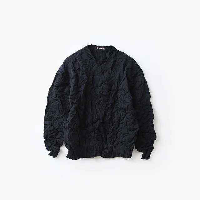 AURALEE  WRINKLED DRY COTTON KNIT P/O  [A24SP02CS]