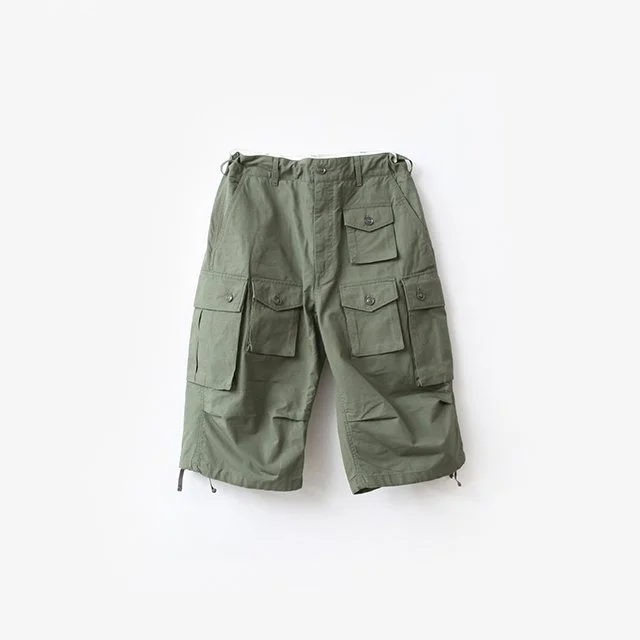 Engineered Garments  FA Short – Cotton Ripstop Olive [OR277]