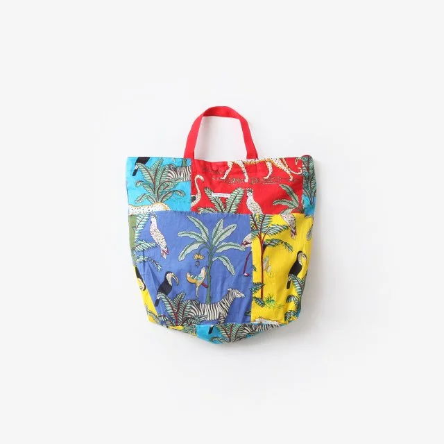Engineered Garments  Carry All Tote – Animal Print Patchwork Multi Color [OR451]