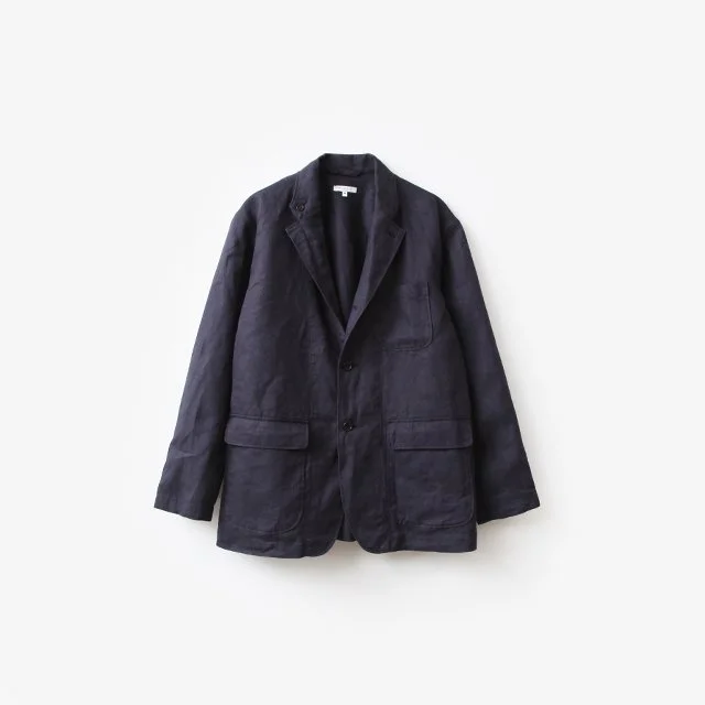 Engineered Garments  Loiter Jacket – Linen Twill Navy [OR160]