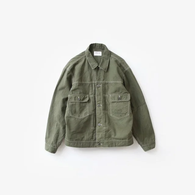 HEXICO  2ND TYPE JACKET 1970s U.S. ARMY SHELTER HALF .PUP TENT 1940s 13 STARS BOTTON A.GREEN  [6003]