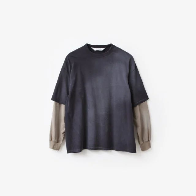 ANDER  WORN LAYERED TEE [A84]
