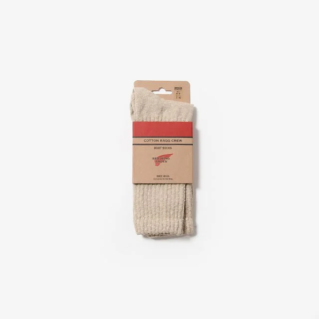 RED WING  OVER-DYED TONAL COTTON RAGG CREW CREAM [97669]