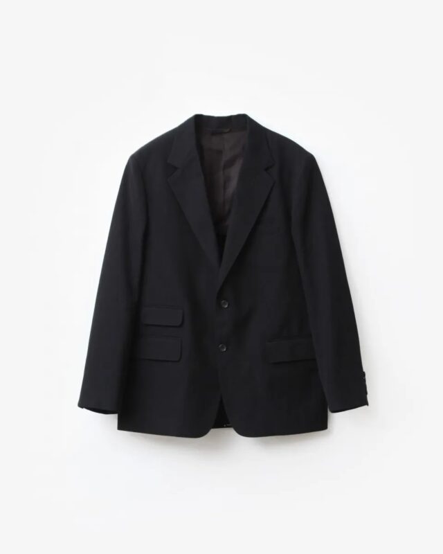blurhms Wool Gabardine 2B Jacket BlackNavy [BHS25F003]