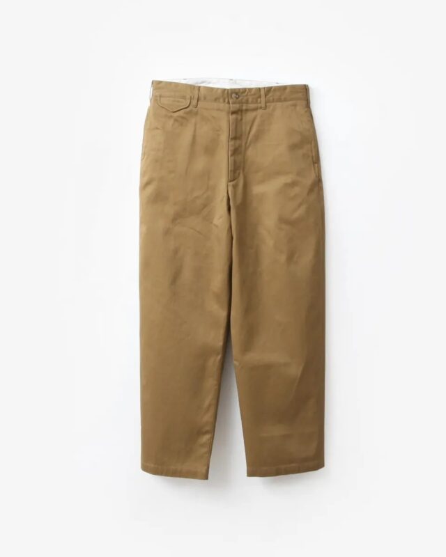 Engineered Garments Officer Pant – Cotton Hight Count Heavy Twill Camel [RV262]