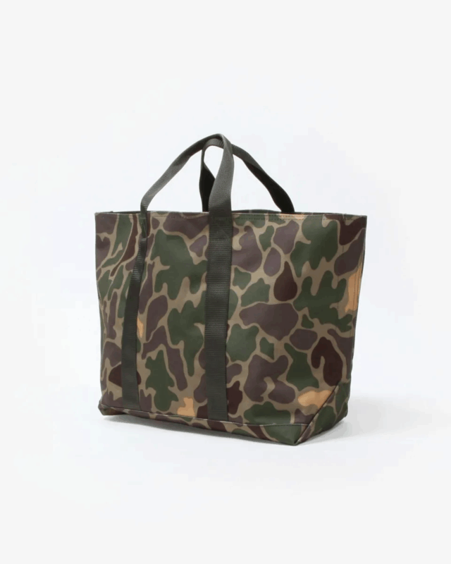 L.L.Bean Hunters Tote Bag Open Top KHAKI OLIVE CAMO