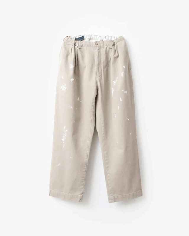 go-getter  REMAKE PAINTED CHINO EASY PANTS