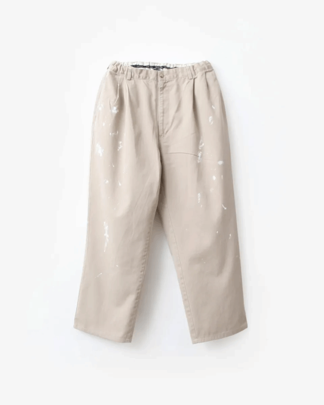 go-getter  REMAKE PAINTED CHINO EASY PANTS