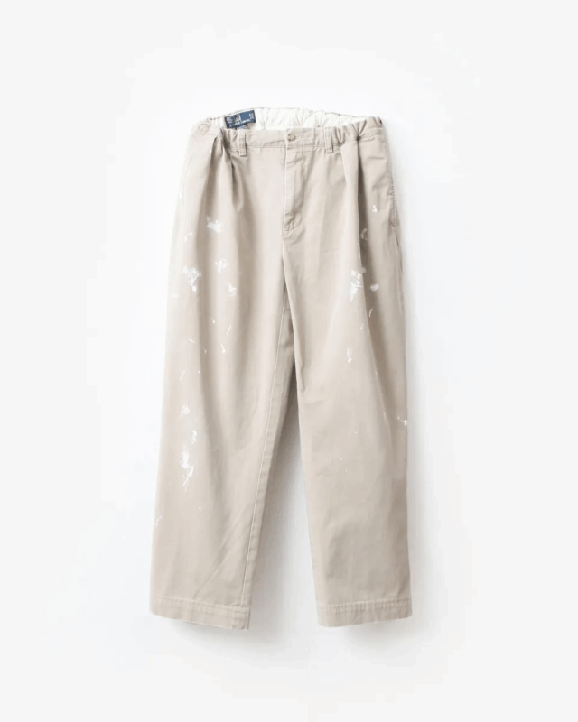 go-getter  REMAKE PAINTED CHINO EASY PANTS