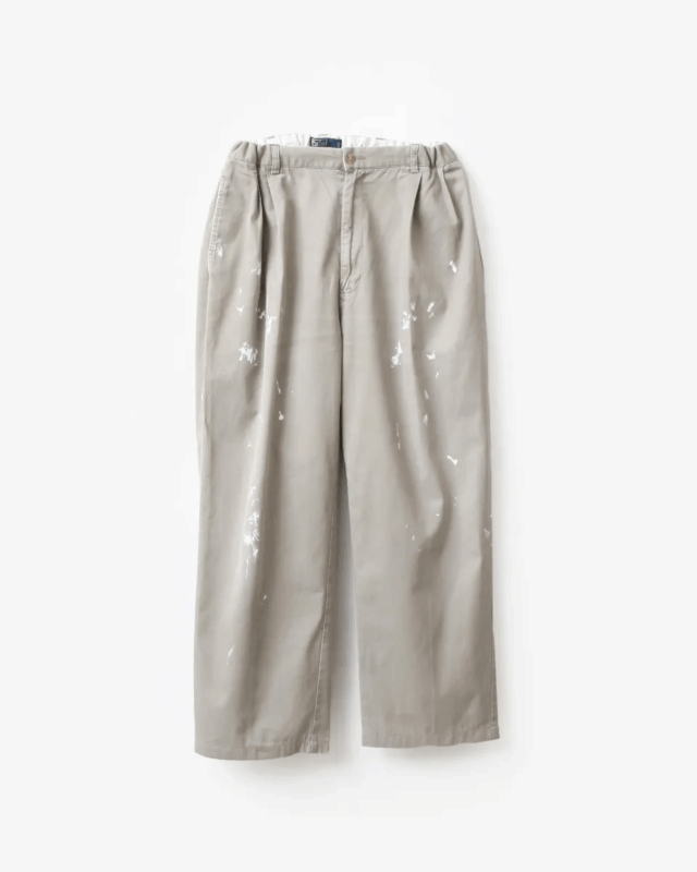 go-getter  REMAKE PAINTED CHINO EASY PANTS