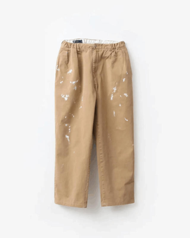 go-getter  REMAKE PAINTED CHINO EASY PANTS