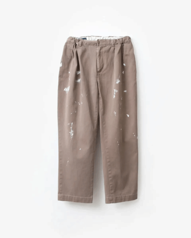 go-getter  REMAKE PAINTED CHINO EASY PANTS