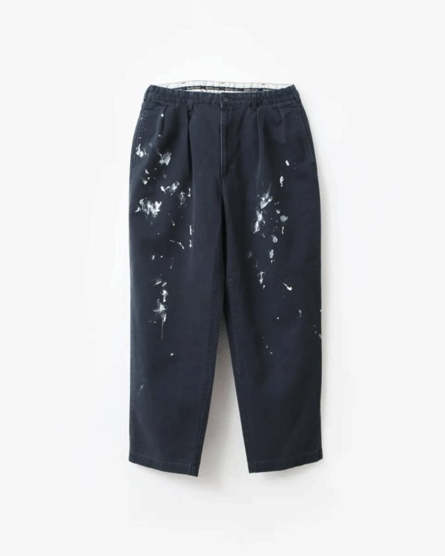 go-getter  REMAKE PAINTED CHINO EASY PANTS