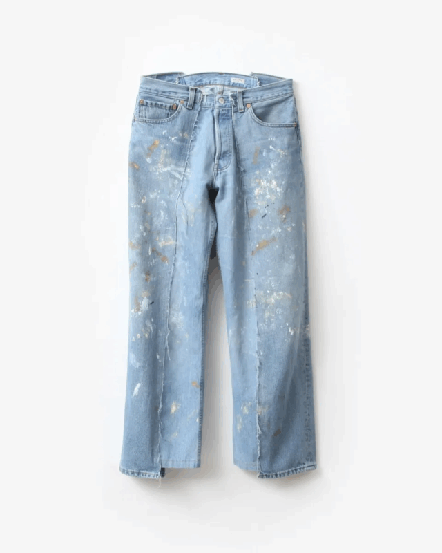 OLD PARK  PAINTED BAGGY JEANS  [OP-515]