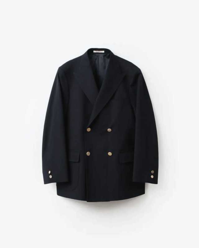 J.PRESS  4B NEW PORT BAGGY BLAZER NAVY