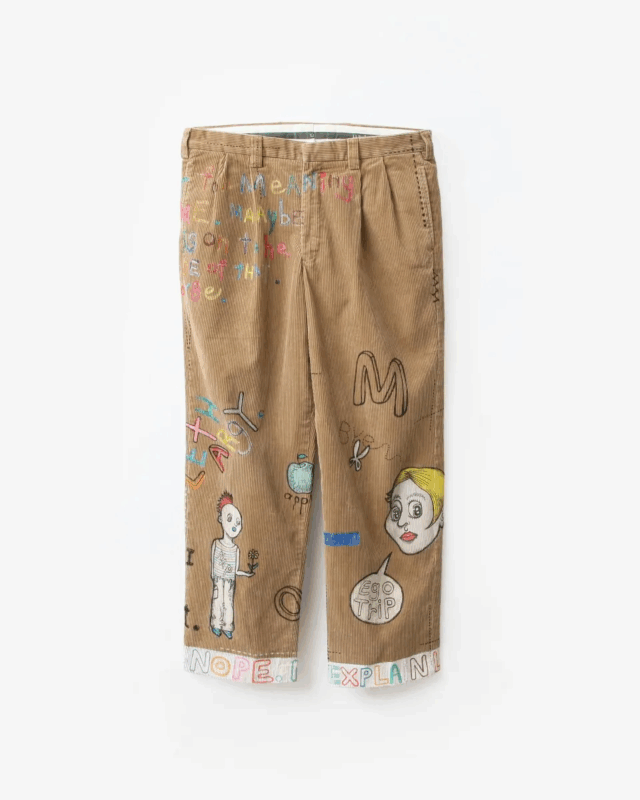 Yusuke Maeda  Used Cords Pants Beige [type:027]