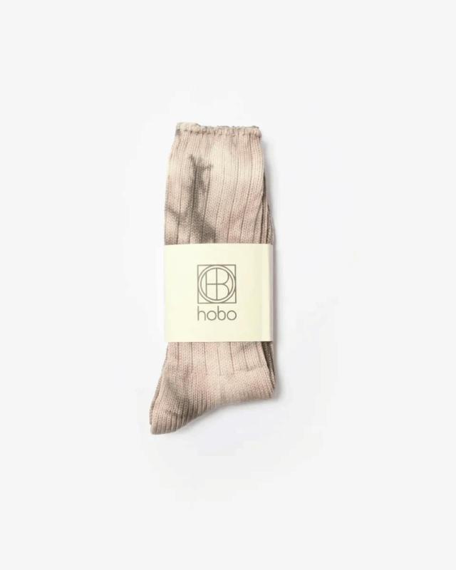 hobo TIE-DYED CREW SOCKS C/N/PU [HB-SO4602]